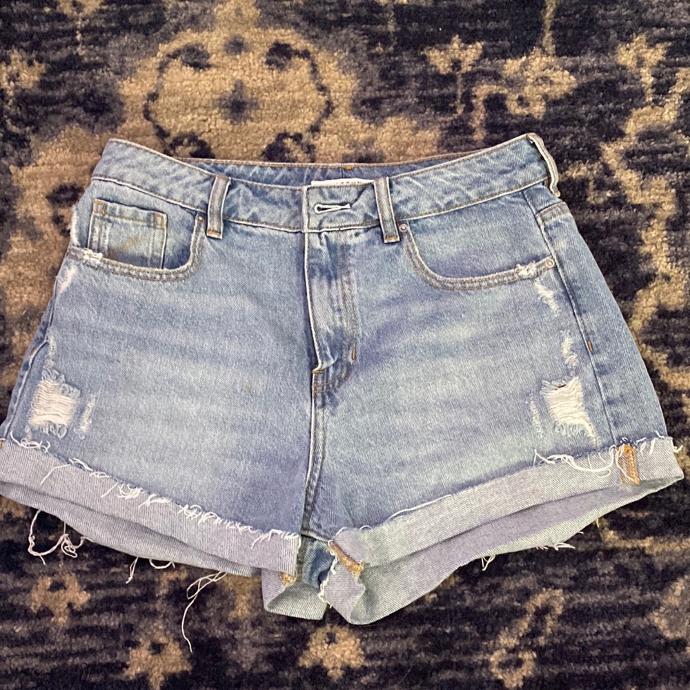 Pacsun blue mom shorts